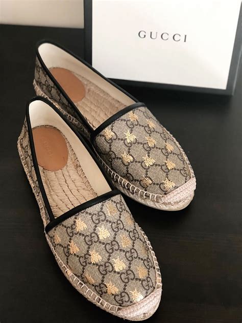 gucci bee espadrilles uk|Gucci women espadrilles.